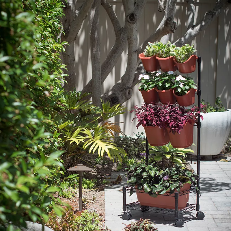 Metal Mobile Grønne Vægplanter Enkeltramme